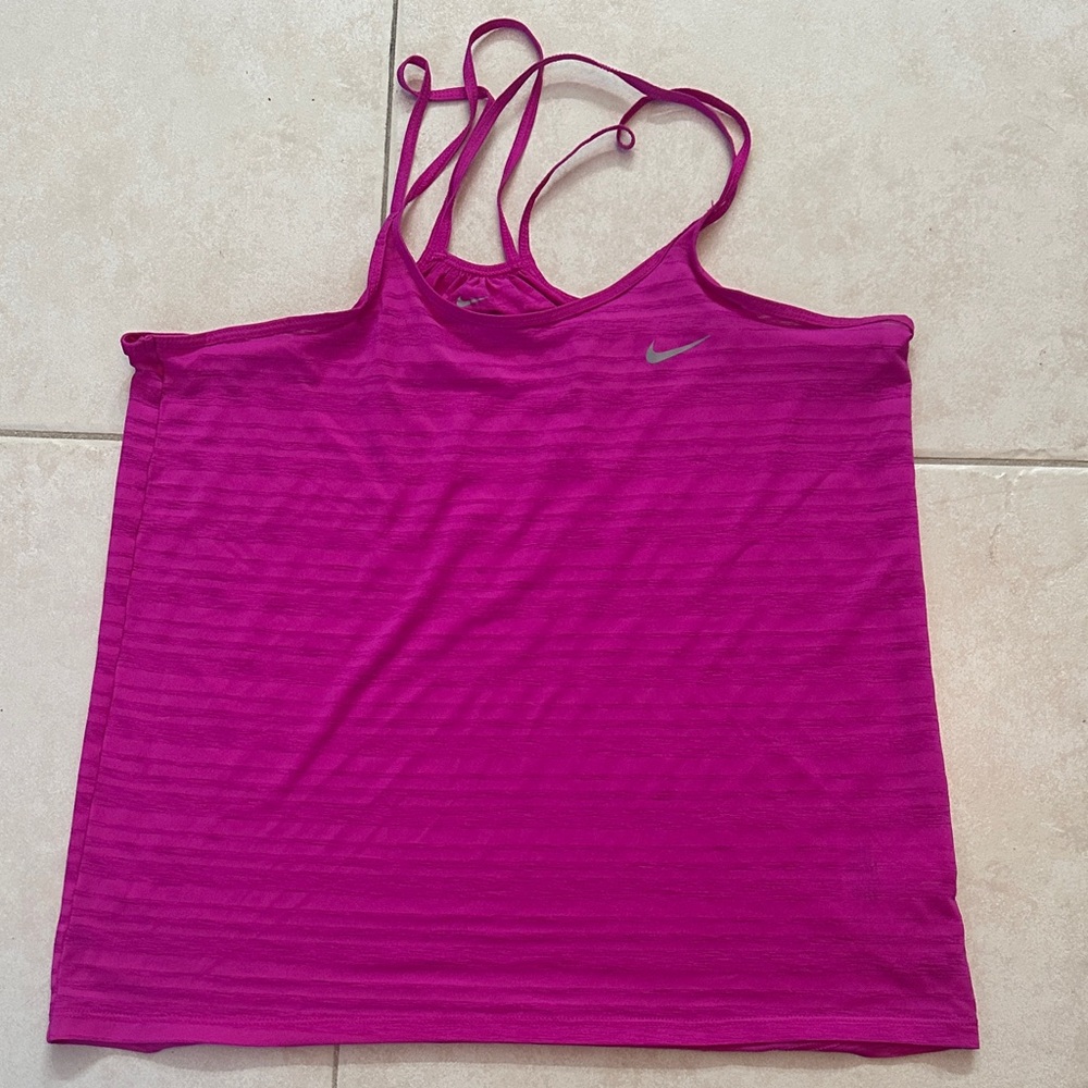 Nike Women's Fuchsia Dri-Fit Workout Tank Small